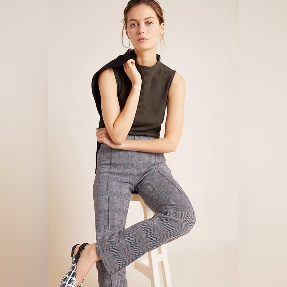 Antropologie Sleeveless Ribbed Mock Neck Top- size xs - Picture 2 of 9